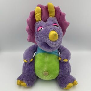 Vtg Commonwealth 1986 DinoSnores DinoMites Triceratops Dinosaur Stuffed Plush